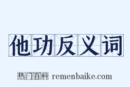 他功反义词是什么意思的图片